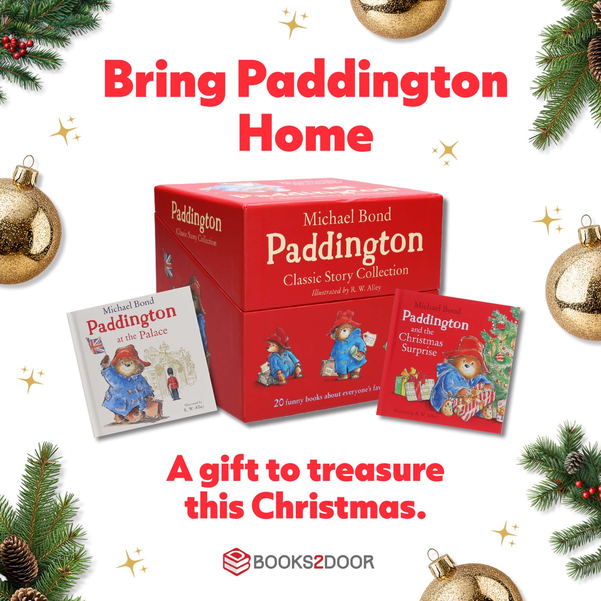 Bring Paddington home this Christmas with this cute and ever so cosy Paddington Box Set🎄🧸✨

A 20-book classic story collection filled with heart, adventure, and a whole lot of marmalade 🍊🧸 The kind of gift they’ll treasure forever. 💛

#Paddington #Christmasgifts #Books2Door