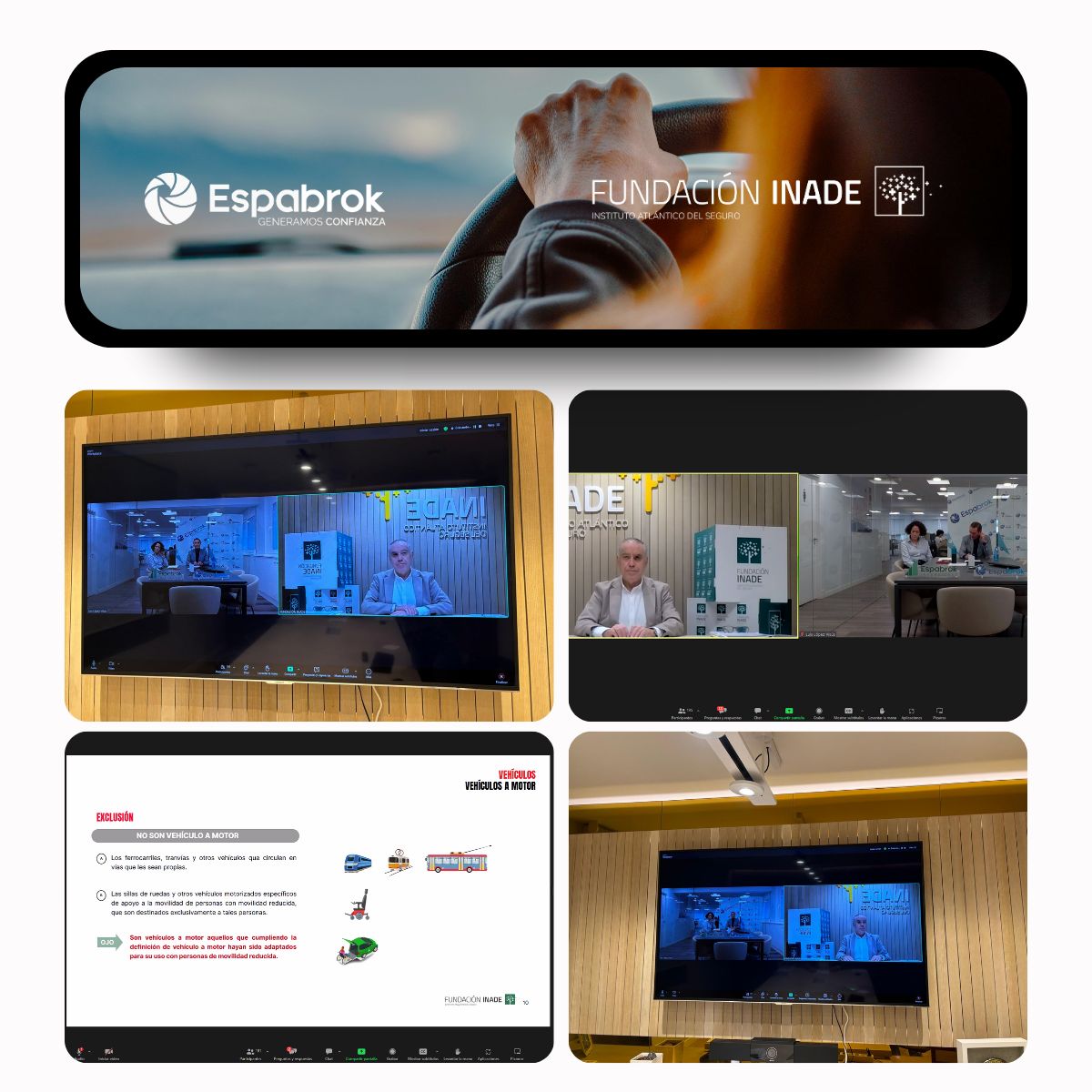 La red de corredurías Espabrok participó el 29/10 en la jornada formativa “La reforma del seguro del automóvil” con Adolfo Campos (INADE).
Gracias por un webinar claro, útil y enriquecedor, y enhorabuena por la alta participación.
#FormaciónEspabrok #SeguroAuto