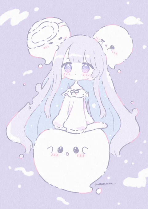 #三連休はフォロワーが増えるらしい ゆるくてふわ~っとしたイラスト描いてます⸝⸝꙳