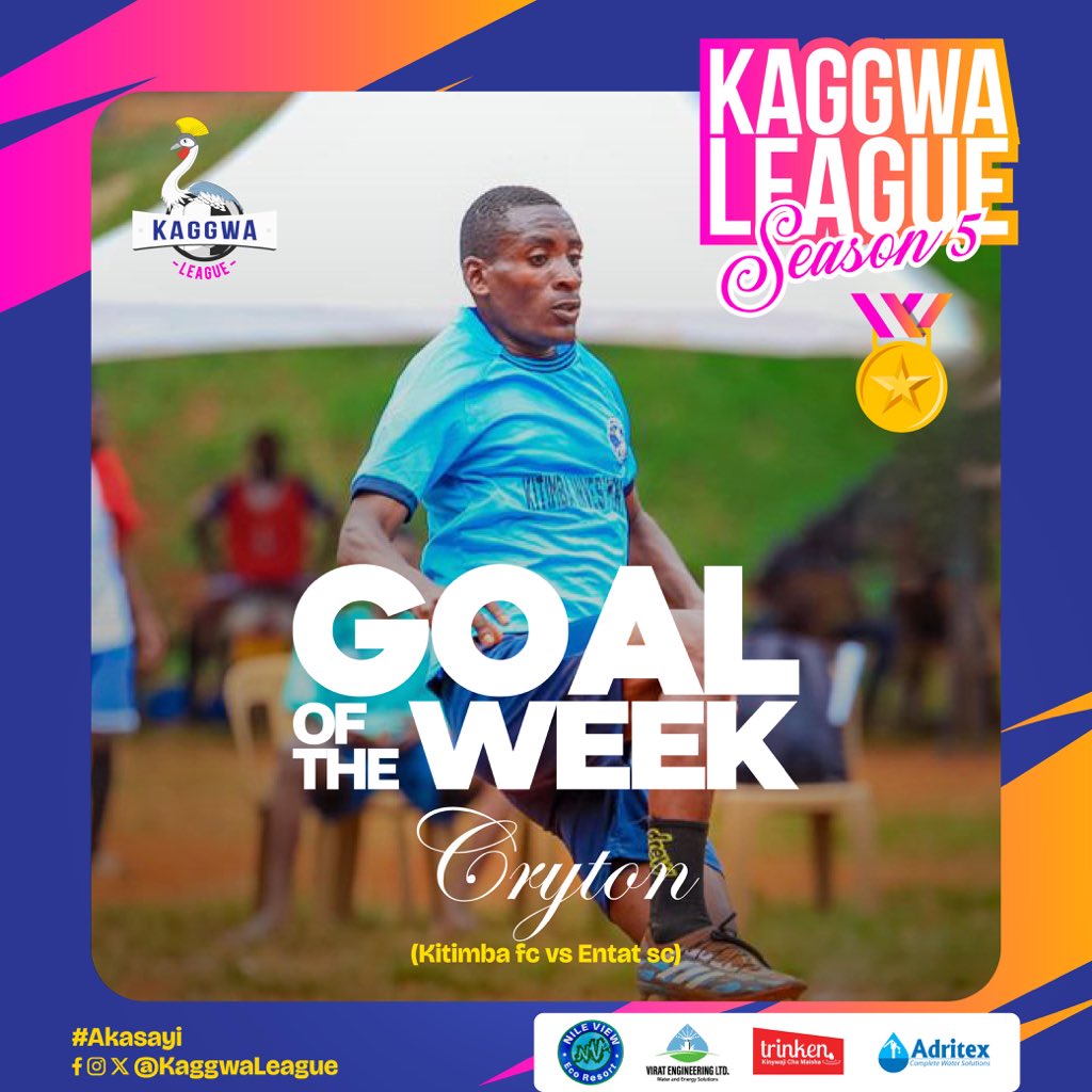 ⚽️|| Presenting matchday 4 Goal of the Week!

<a href="/ScKitimba/">SC Kitimba 2006-11</a>’s strike from Cryton against <a href="/EntatsFc/">Entats FC</a> makes it to the top.🔥

#KaggwaLeagueSN5
#Akasayi