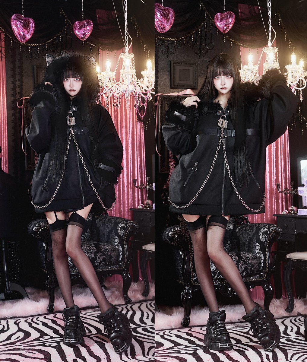 HIDOLATRAL THEODOL オオカミファーコート WHITE 高嶺ヒナ HIDOLATRAL THEODOL オオカミファーコート WHITE 高嶺ヒナ hidolatral