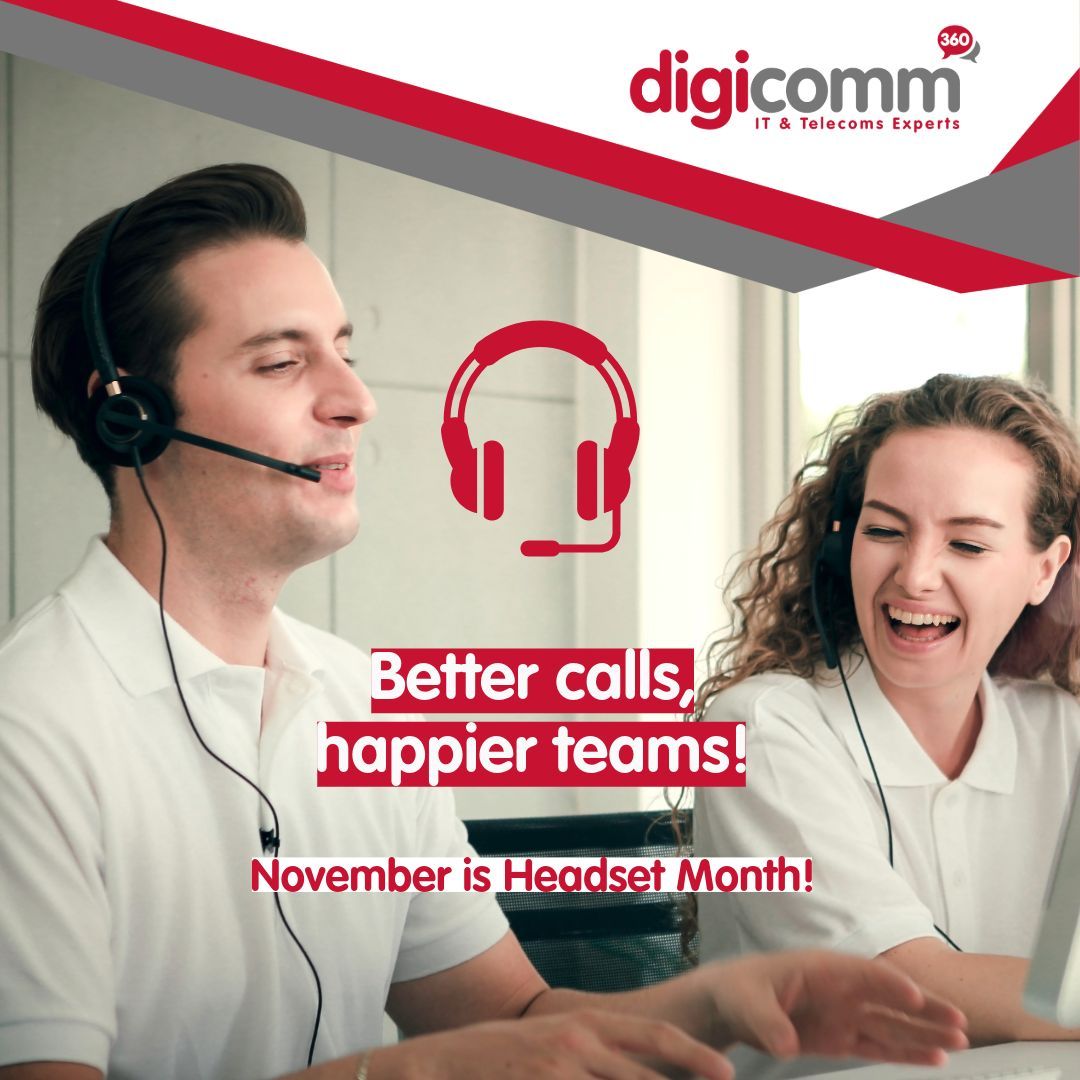 It’s Headset Month at Digicomm360! 🎉
Say goodbye to crackly calls and hello to comfort, clarity and connection. 🎧
Whether you’re team wired or wireless, we’ve got the perfect headset for you this November.

👉 Explore the range: digicomm360.com/telephone-head… 

#Headsets #VoIP