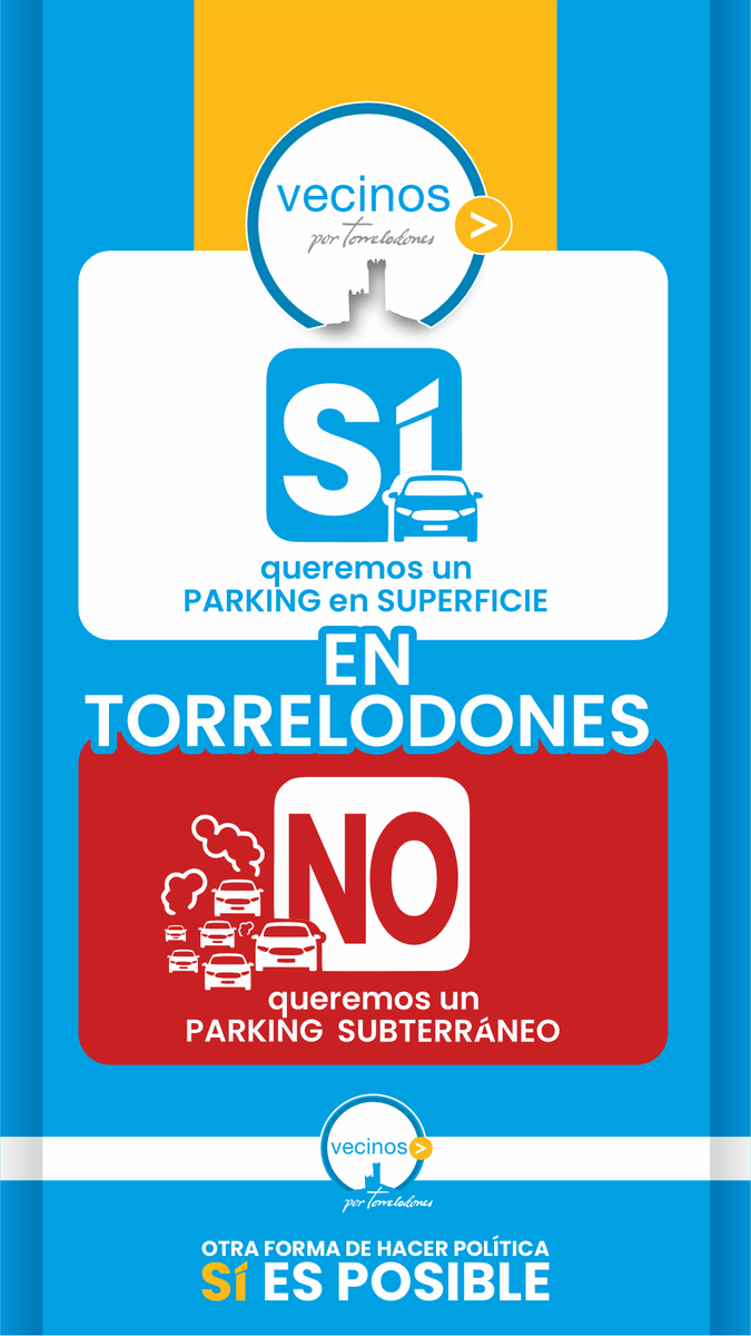 vxtorrelodones's tweet photo. 🚗 En #VecinosPorTorrelodones lo decimos claro:
✅Sí queremos un parking, pero en superficie

❌No al proyecto faraónico del PP en la Calle Real que costará 15 millones y endeudará al municipio por 40 años.

Una alternativa más barata, útil y responsable es posible

#Torrelodones https://t.co/Agh1dW0yJW