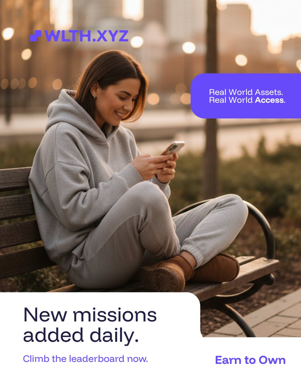 wlthxyz's tweet image. Access tokenised Pre-IPO equity in companies like xAI, SpaceX, and Kraken with no capital required.

Complete tasks. 
Earn XP. 
Climb the leaderboard.

Have you completed today&apos;s missions? 🎯