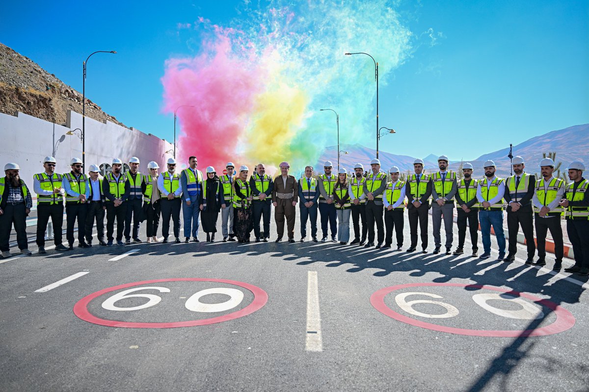 I'm pleased to open the new Haji Omaran freeway, constructed with a budget of $27m. 

Despite difficult terrain, we will continue to build new roads and provide services throughout Kurdistan. 

More and better projects are coming soon.