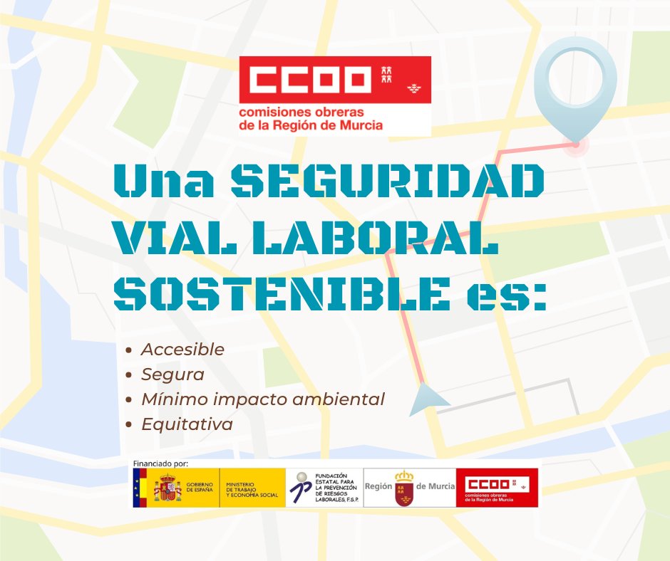 Desde @ccooregiondemurcia queremos que hagas tus traslados de forma accesible, segura, equitativa y medioambientalmente respetuosa, por ello luchamos para darte todas las facilidades sindicales para negociar contigo un #PlanDeMovilidad en tu empresa.

#CCOOseMueve, muévete con