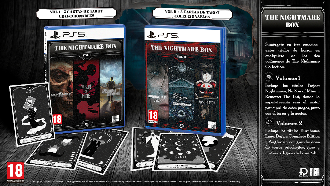 😨Explora los rincones más oscuros de la mente humana

The Nightmare Box Vol. 1 &amp; Vol. 2 llegarán en formato físico para #PlayStation5 el 20 de noviembre de 2025. Los packs de juegos se venderán por separado

¡RESERVA YA!

Vol. 1 amazon.es/dp/B0FPXS7LYJ
Vol. 2