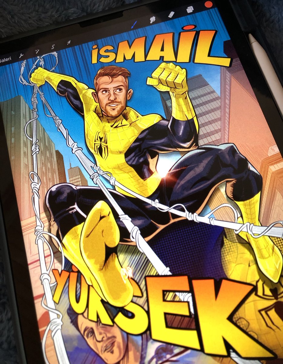 iki gündür uğraştığım Örümcek İsmail çalışmamı şu anda tamamladım ve şimdi heyecanla paylaşıyorum dün ilk golünü atmasıyla da benim icin bu çalışmanın anlamını inanılmaz ölçüde büyüttü iyi ki varsın <a href="/ismailyuksekk/">İsmail Yüksek</a>