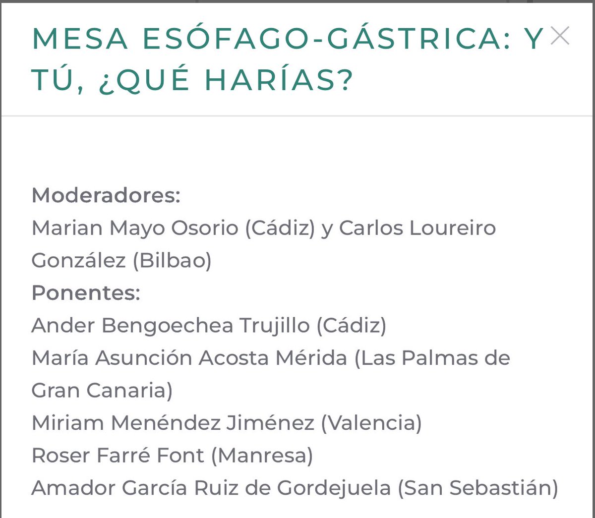 📣📣No os perdáis la mesa de la sección de  <a href="/AEC_CEG/">AEC_CEG</a>  Y tú qué harías?. Con casos clínicos complejos con ponentes de alto nivel !! Día 6 Sala Cámara 15.30!!. …. Preguntas interactivas con participación de todos!!!