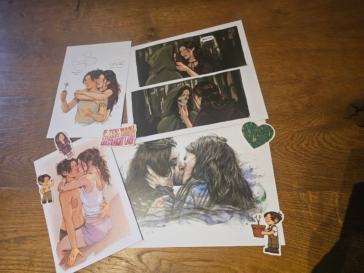 Randomstuf61741's tweet image. Ahhhh my prints arrived!!! THANK YOU @evgar_ soooo much. I love them♡