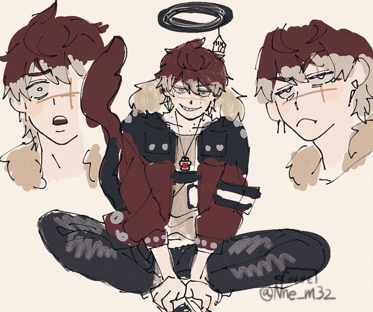 Nne_m32's tweet image. 利き手の本能に従った作画楽しい！