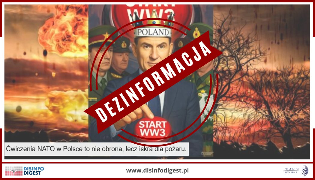 Rosyjska propaganda wobec NATO i Polski: narracja o „iskrze trzeciej wojny światowej”

Wraz z intensyfikacją ćwiczeń NATO na wschodniej flance i wzmacnianiem obecności wojskowej w Polsce, rosyjska propaganda uruchomiła nową falę przekazów, które mają podważyć sens działań