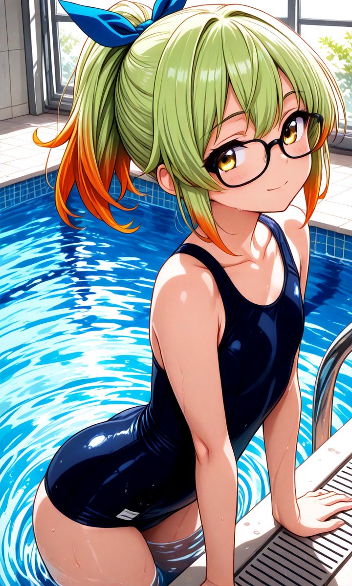 rasutoneko's tweet image. #日曜スク水部みた人も部員になる
#AIイラスト︎
(=ﾟωﾟ)ﾉ入部したい