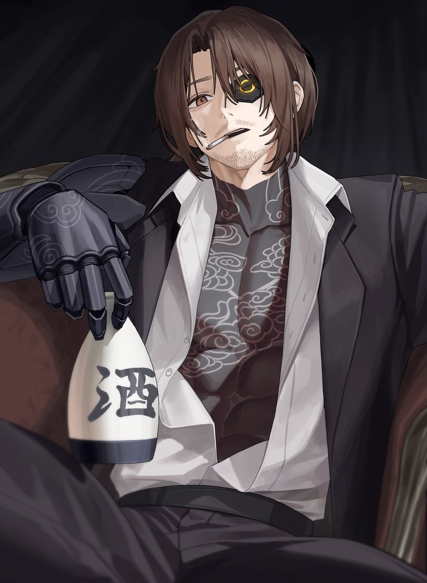 후… 어느 때보다 머리가 개운하구만. 담배 맛도 최고야. 날뛰기에는… 최고의 몸 상태군.

그린 사람 : <a href="/sanakk_illu/">Sanakk</a> 
#LimbusComapany