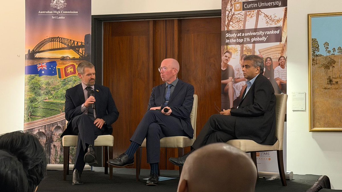 CraigBricknell's tweet photo. Honoured to join a meaningful discussion hosted by the Australian High Commission in Sri Lanka, led by H.E. Matthew Duckworth, High Commissioner of Australia to Sri Lanka.

Valuable insights were exchanged on Sri Lanka’s digital future and the role of collaboration across government, academia, and industry.

Looking forward to supporting stronger Australia–Sri Lanka technology partnerships and driving innovation together.