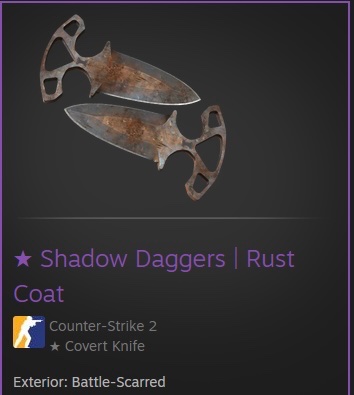 CSGO500's tweet image. Anyone want these Shadow Daggers | Rust Coat? 🤔

Guess a number between 1-1,000

Get it right and win this CS2 knife!  🎁