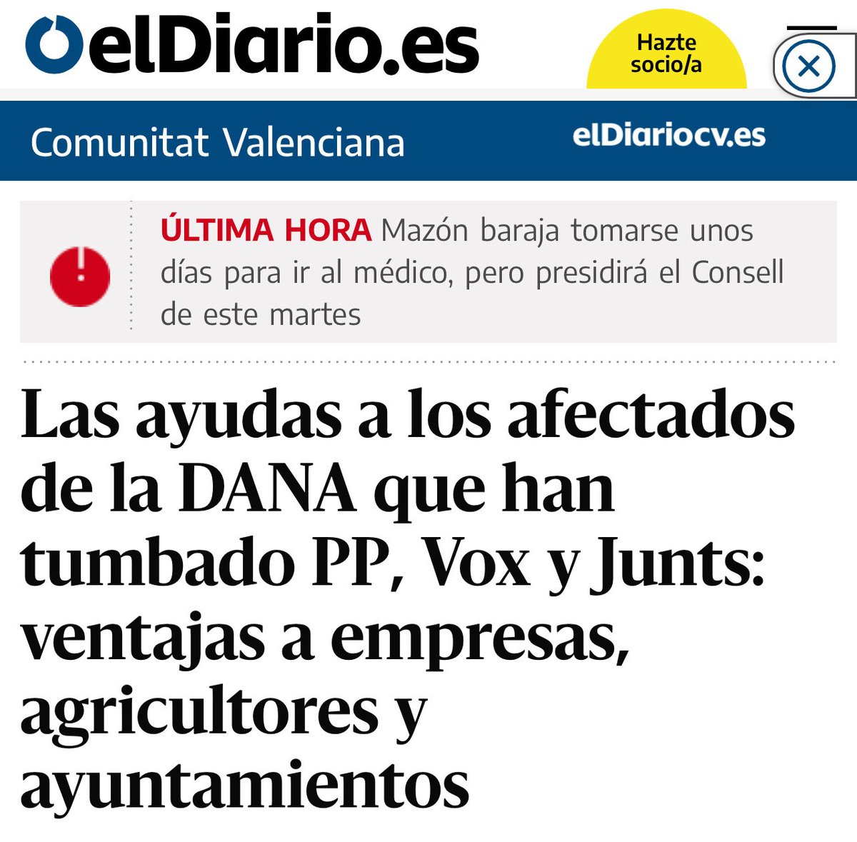 NO es solo Carlos Mazón. Es toda la derecha española.