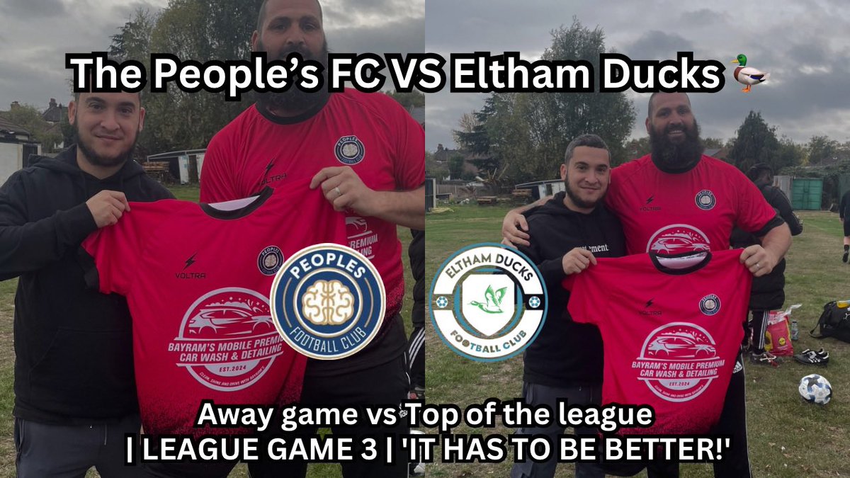 NEW VIDEO OUT NOW ‼️

THE PEOPLES FC FIRSTS VS ELTHAM DUCKS | LEAGUE GAME 3 | 'IT HAS TO BE BETTER ‼️
youtu.be/jTSMOAE9NAw?si…