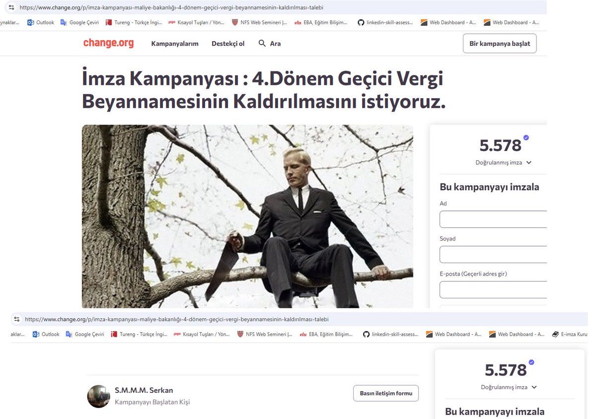 #GeçiciVergi 
Sn. <a href="/RTErdogan/">Recep Tayyip Erdoğan</a>  <a href="/TBMMresmi/">TBMM</a> <a href="/TOBBiletisim/">TOBB</a> 
<a href="/HMBakanligi/">T.C. Hazine ve Maliye Bakanlığı</a> <a href="/gibsosyalmedya/">Gelir İdaresi Başkanlığı</a> Yetkilileri,
1999 yılında uygulamaya başlayan #GeçiciVergi halen uygulanmaktadır.
#GeçiciVergi sistemi bile tek başına sorgulanabilirken yakın zamanda kaldırılmış olan 4. Dönemin tekrar