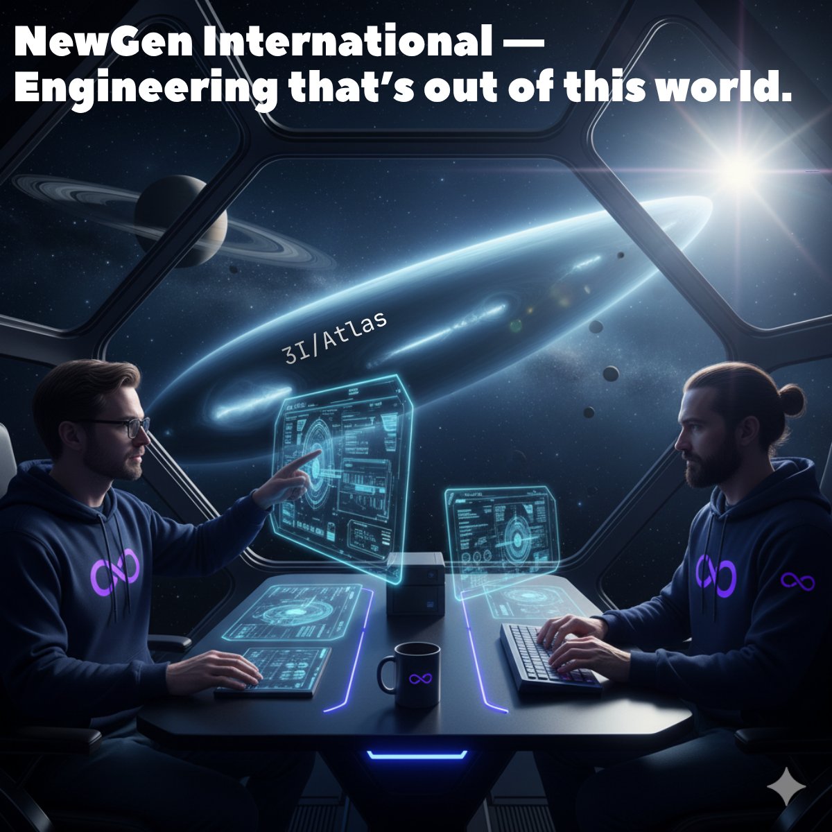 newgen_company's tweet image. Something just entered our Solar System.
We’re not saying it’s aliens.
But if they need an app — we’re ready 👽
NewGen International — Engineering that’s out of this world.
newgen.company

#InterstellarThinking #BuildToScale #SystemsThatMatter