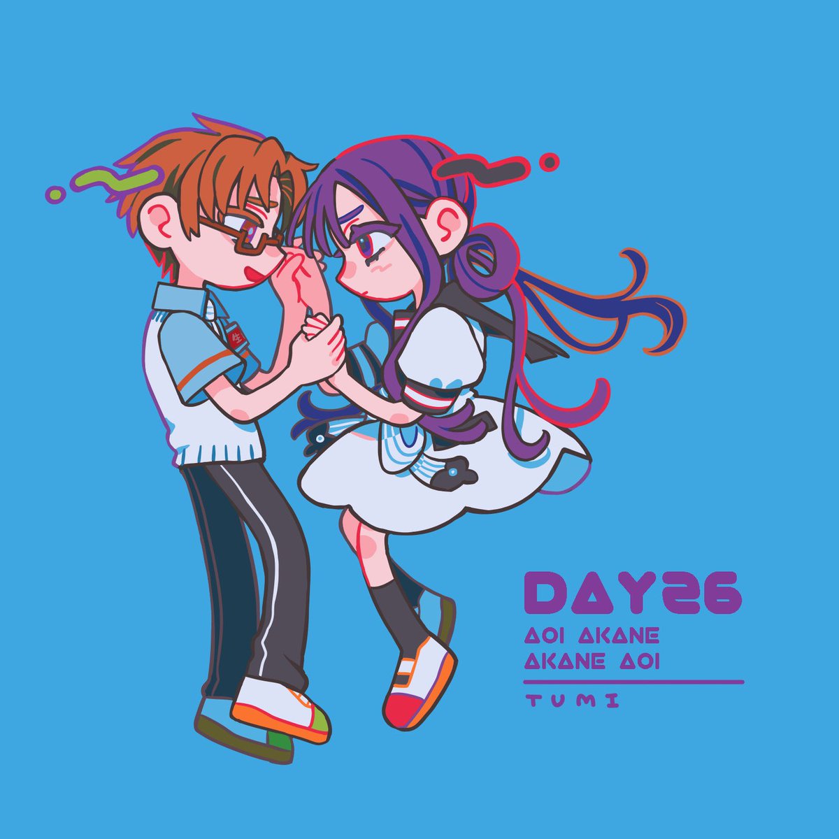 Day26.蒼井茜➕赤根葵
 #地縛少年花子くん  #100日チャレンジ