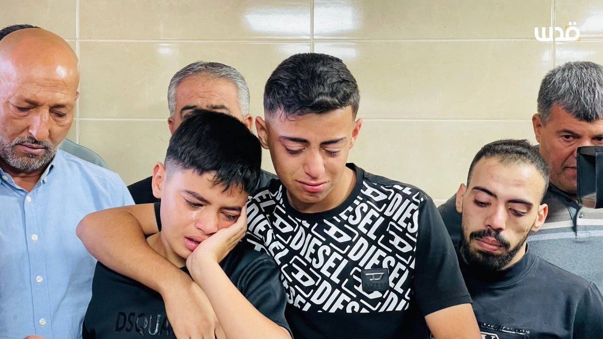 A sorrowful farewell to murdered Palestinian teenager Jamil Hanani, killed by the israelis during a raid on Beit Furik town, east of Nablus