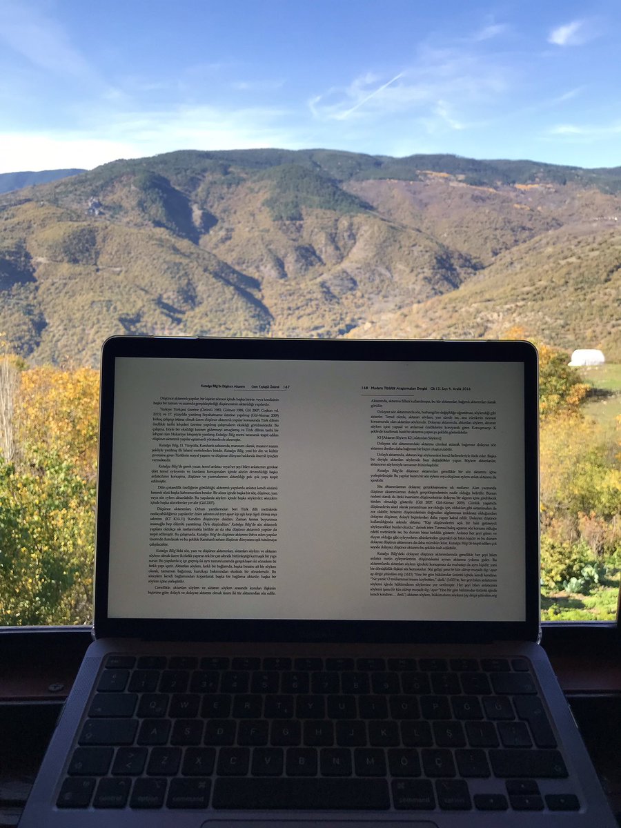 hafta başı okuması ve mis gibi hava 🌤