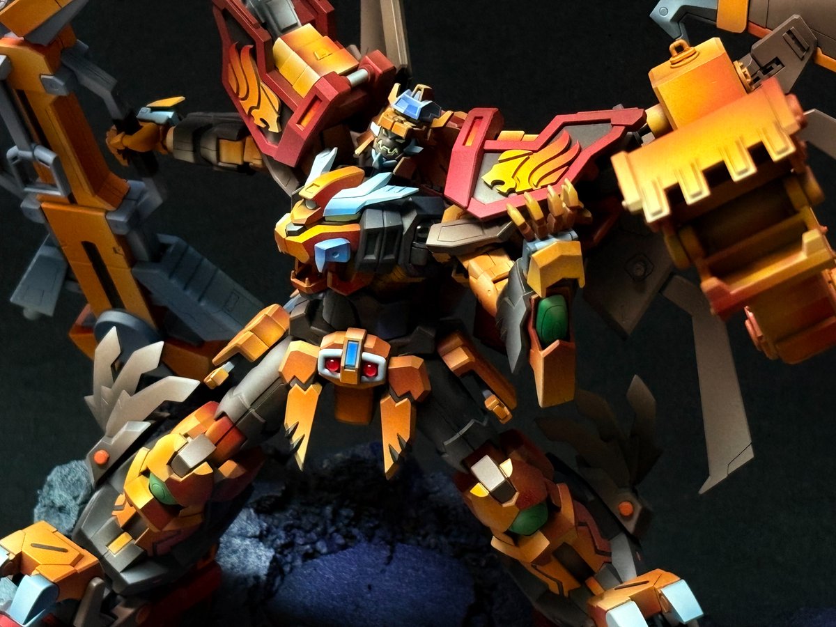 a0952982930's tweet photo. 剛力合体 パワーガンレオン 完成😄
2025 RF台湾国際模型公開大会 SF部門 入選
#ガンレオン #gunleon #SRW
#プラモデル好きと繋がりたい
#プラモデルライフ
#スパロボでそこ繋げるのかと驚愕した設定
#スパロボOG https://t.co/KaJZkOERzT
