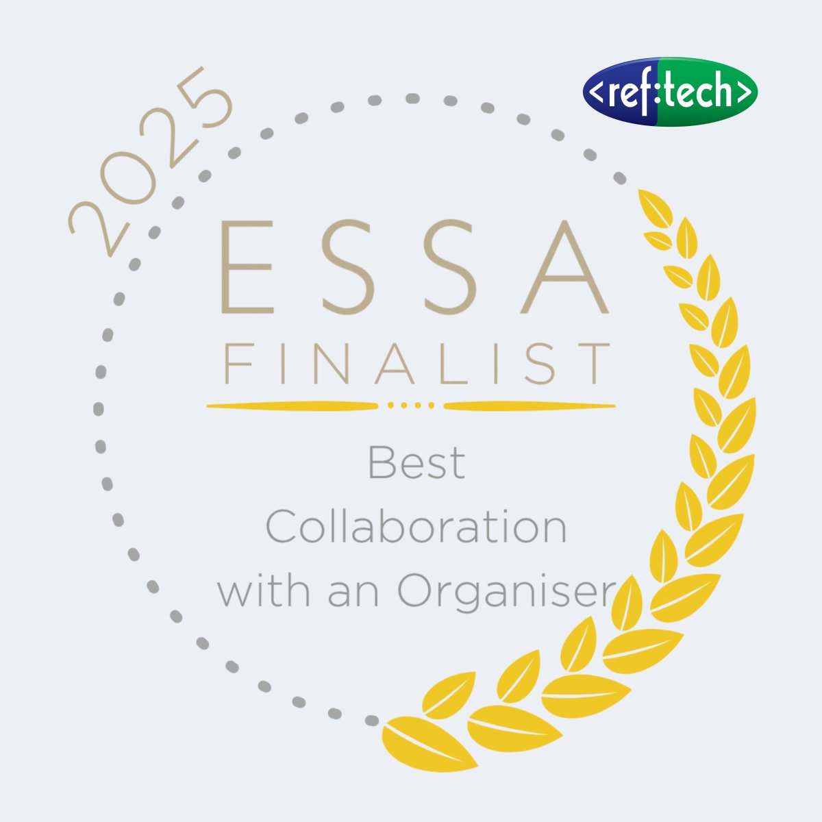 RefTechnology's tweet image. ✨Exciting News…
On the 4th December 2025 we’ll be heading to the ESSA Conference in Warwick with hopes of winning gold.
Alongside our partners, Mash Media, we have been nominated for the Best Collaboration with an Organiser. 🏆
#EventOrganiser #ESSA #Awards #RefTech