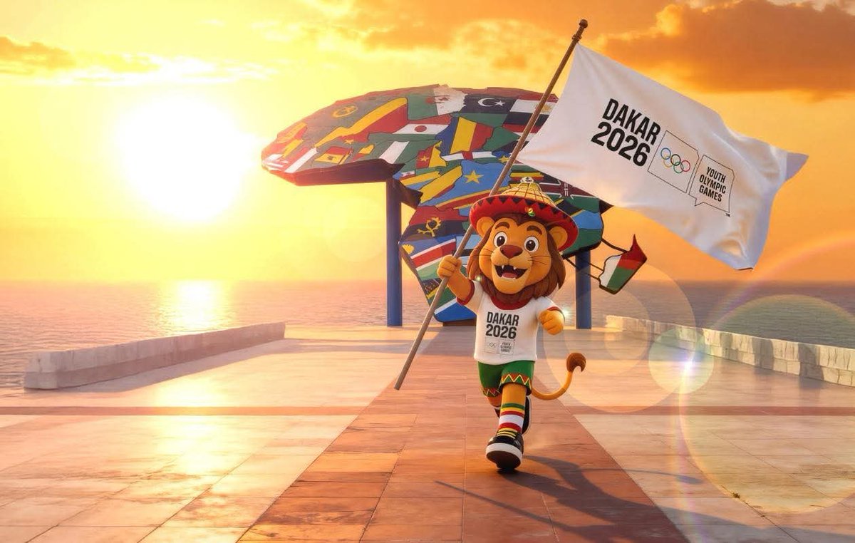 _eocga's tweet image. The official mascot for the Dakar 2026 Youth Olympic Games has been unveiled, marking one year to go until the start of the Games. 
#Dakar2026
#YouthOlympics
#RoadToDakar2026
#YOGDakar2026
#OlympicDream
#AfricaRising
#OneYearToDakar2026
#EswatiniToDakar2026