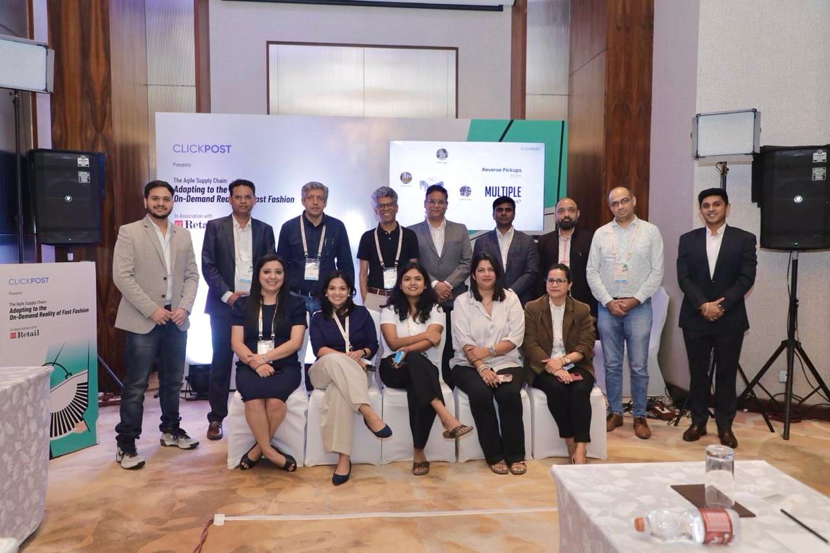 ClickPostTech's tweet image. In fast fashion, agility is everything. 🏃‍♀️💨
At the ETRetail Leadership Roundtable, we joined industry leaders to discuss how agile supply chains &amp;amp; smart logistics are redefining modern retail. #logistics #smartdelivery