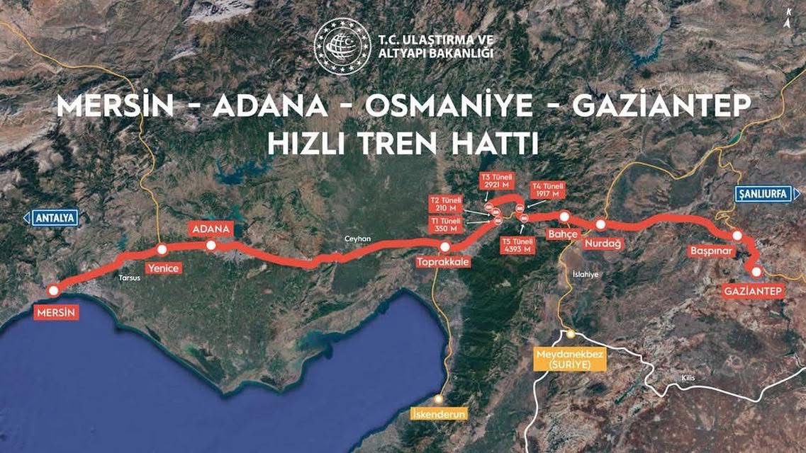 Hatay, jeopolitik önemi ve ekonomik potansiyeline rağmen, bir kez daha önemli bir projeden mahrum bırakılma riskiyle karşı karşıya.

Mersin–Gaziantep YHT Hattı’nın Hatay’a uğramaması için hiçbir makul gerekçe yok! 

🔹 Hat, Nurdağı hattından Hassa–Kırıkhan–Antakya bağlantısı ile