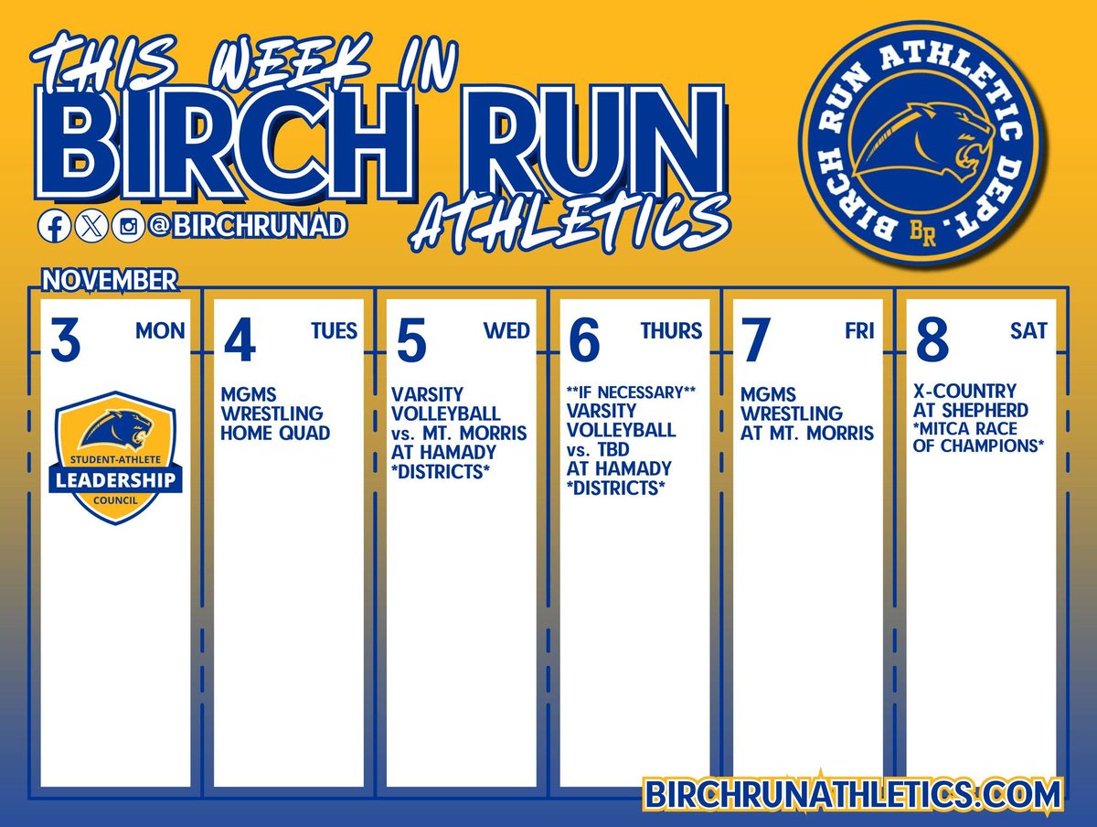 Birch Run Athletics tweet media