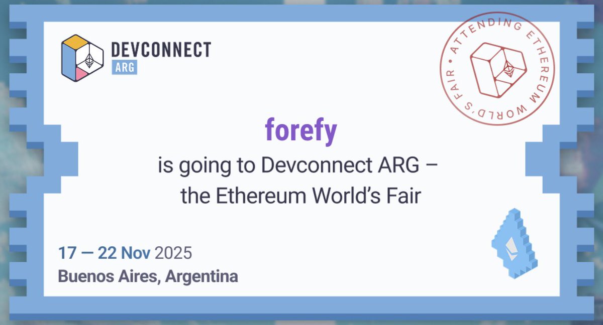 forefy's tweet image. Counting the days to #EFDevcon argentina !!!

DM or comment if you are attending and want to chat about:
- web3 security tool development
- web3 operational security
- bug hunting at scale
- rust