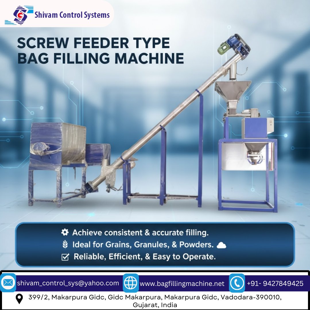 Shivam_control's tweet image. 🚀 Boost your packaging efficiency with our Screw Feeder Type Bag Filling Machine!
🔗 bagfillingmachine.net
📞 +91-9427849425
#BagFillingMachine #Packaging #Automation #IndustrialMachinery #PowderFilling #GranuleFilling #ShivamControlSystems #Engineering #MadeInIndia