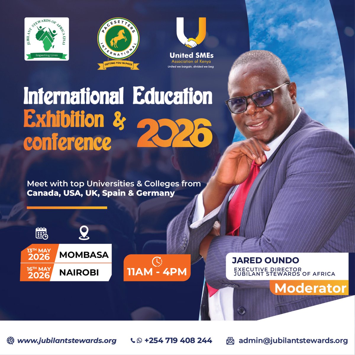 jsa2011's tweet photo. Mombasa and Nairobi Kenya get ready to host the Biggest International Education fair in Sub Saharan Africa that will be attended by Universities from 20 countries across  5 continents https://t.co/0LkdFArSuQ