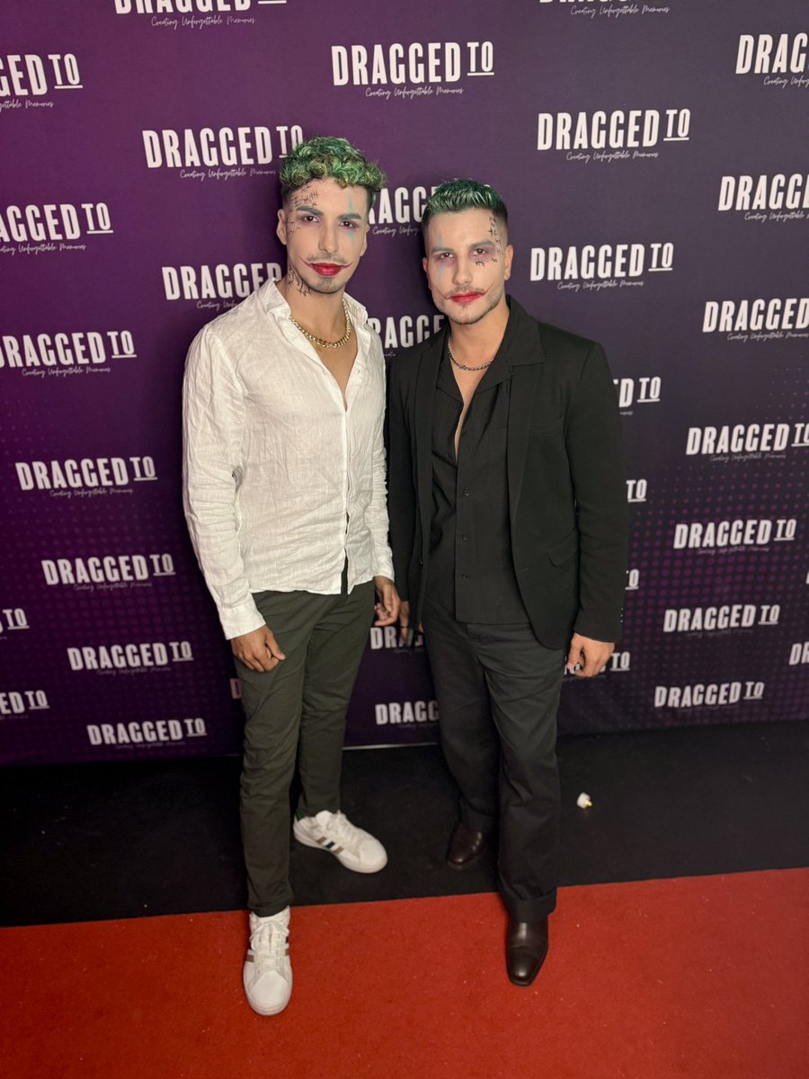 AnthonyLucas30's tweet photo. Celebrating spooky season. 🎃 Thanks for having us #DraggedTo! https://t.co/LwDrWPENzo