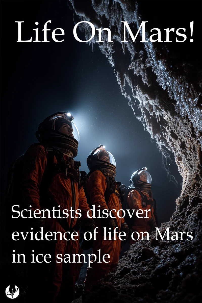 Life on Mars - living microbes found in ice crystals in lava tubes under the red planet. Rover chapter 5
