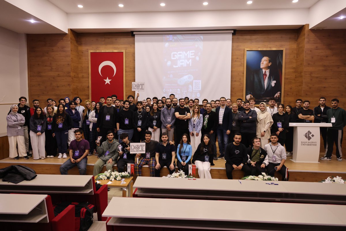 hkunv's tweet photo. 📌Hasan Kalyoncu Üniversitesi’nde 120 Oyun Geliştiricisi “HKÜ Game Jam 2025”te Buluştu

Hasan Kalyoncu Üniversitesi (HKÜ) İletişim Fakültesi Dijital Oyun Tasarımı Bölümü, HKÜ Dijital Oyun Tasarımı Topluluğu, HKÜ IEEE Topluluğu ve HSD Topluluğu iş birliğiyle düzenlenen “HKÜ Game Jam 2025” etkinliği, 21 takım ve 120 oyun geliştiricinin katılımıyla gerçekleştirildi.

Haberin detayları için: ⏬👇⏬

https://t.co/ZGTkQDZ3Sg