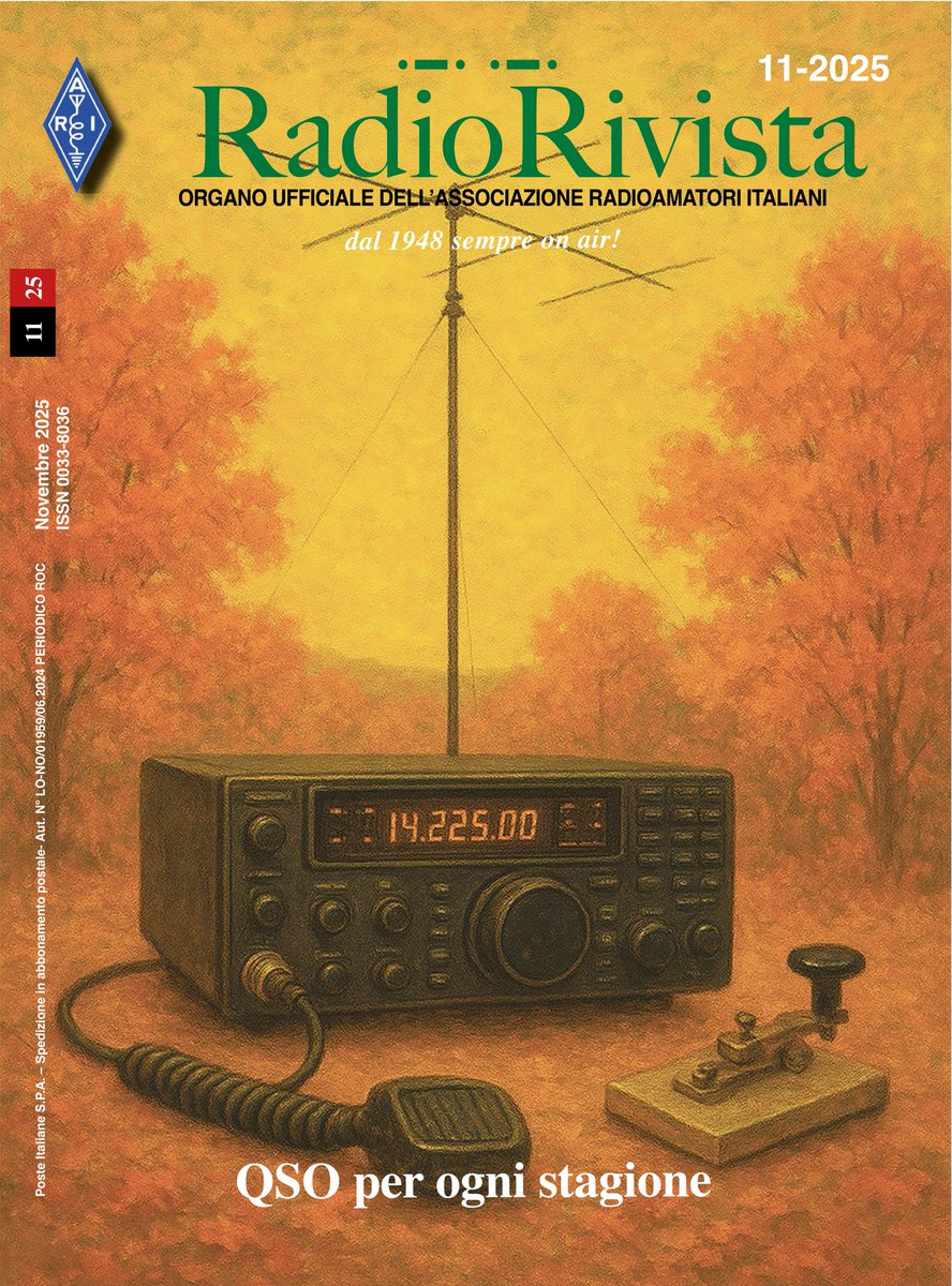 ARI_hq's tweet image. Disponibile sul sito Associazione (ari.it), per i soli Soci ARI, il download in formato PDF del numero di novembre di RadioRivista. Buona lettura.

#ari #radioamatori #hamr #hamradio #radiorivista