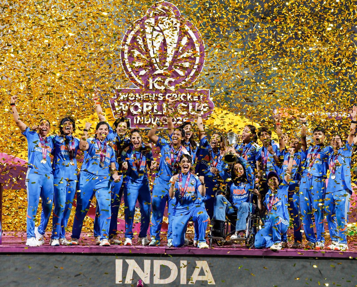 Samar_4Nation's tweet photo. 🇮🇳Heartfelt congratulations ❤️ to the Indian Women’s Cricket Team for a historic World Cup victory. 

Their dedication, discipline, and teamwork have brought immense pride to our nation and set a shining example for aspiring women cricketers across the country. https://t.co/Dq4yZiw9jY