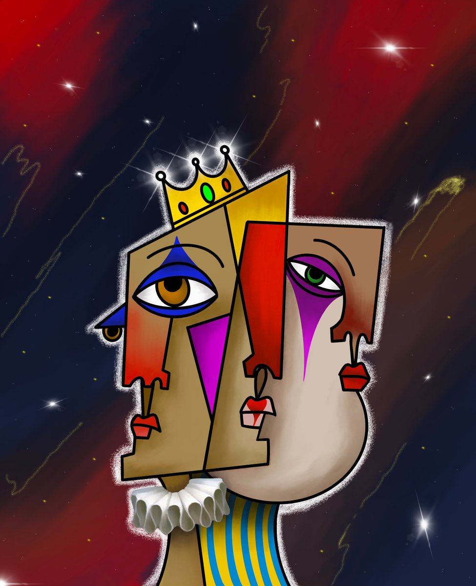 King of clowns
Artist: <a href="/MinaAbbasi84/">Mina</a> 
Be a clown, be  clown, All the world loves a clown.Act the fool., play the calf. And you wii always have the last laugh.

#art #artist