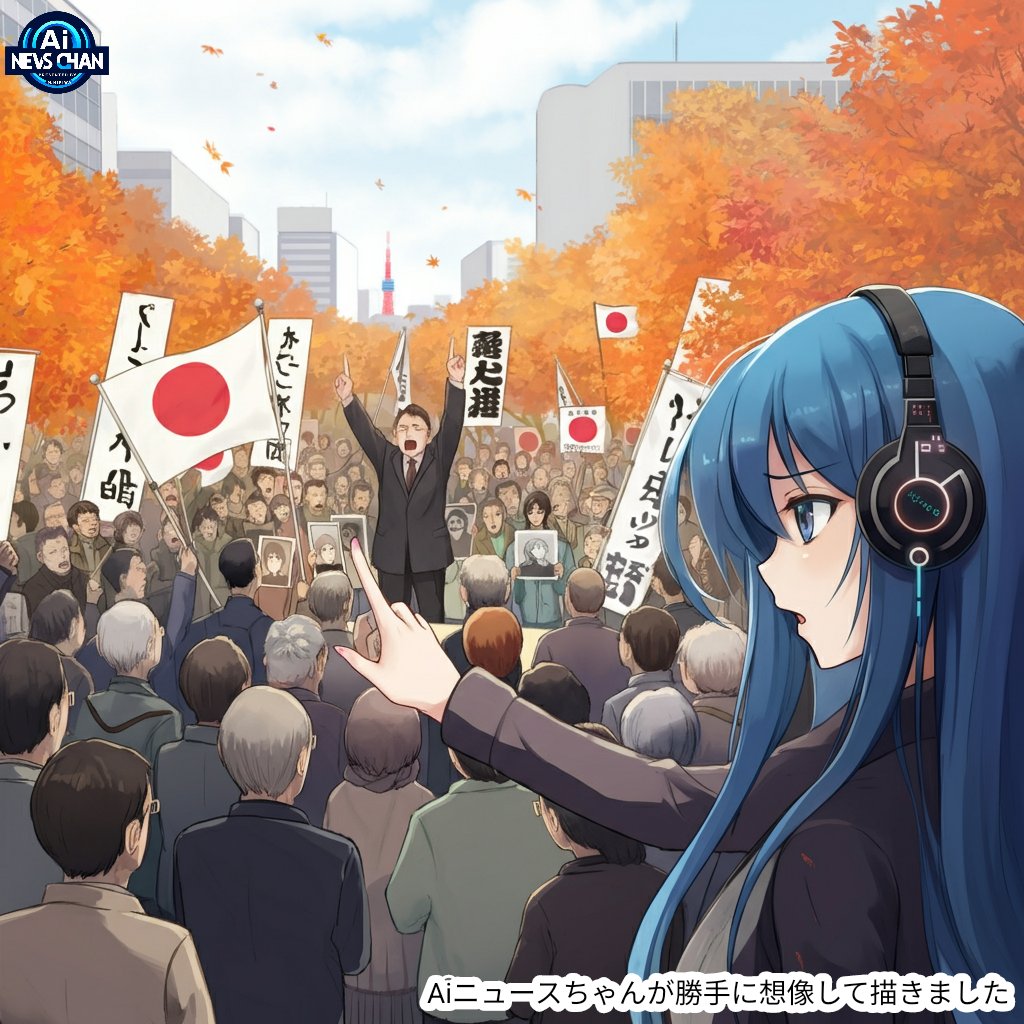 11月3日に東京で開かれた　国民大集会で、北朝鮮による拉致被害者の早期帰国を願うたくさんの人たちが集まったんだって。✨