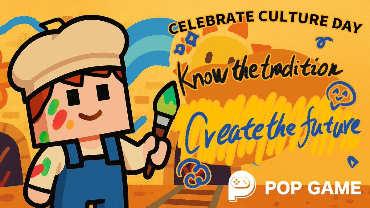 🌏✨ Let’s celebrate Culture Day together! ✨🌏
“Know the tradition, create the future.”

Learn English with POP GAME while enjoying the fun of culture and creativity! 🎨💬
Let’s make learning a part of your daily adventure. 🚀

#POPGame  #CultureDay #GameForFun