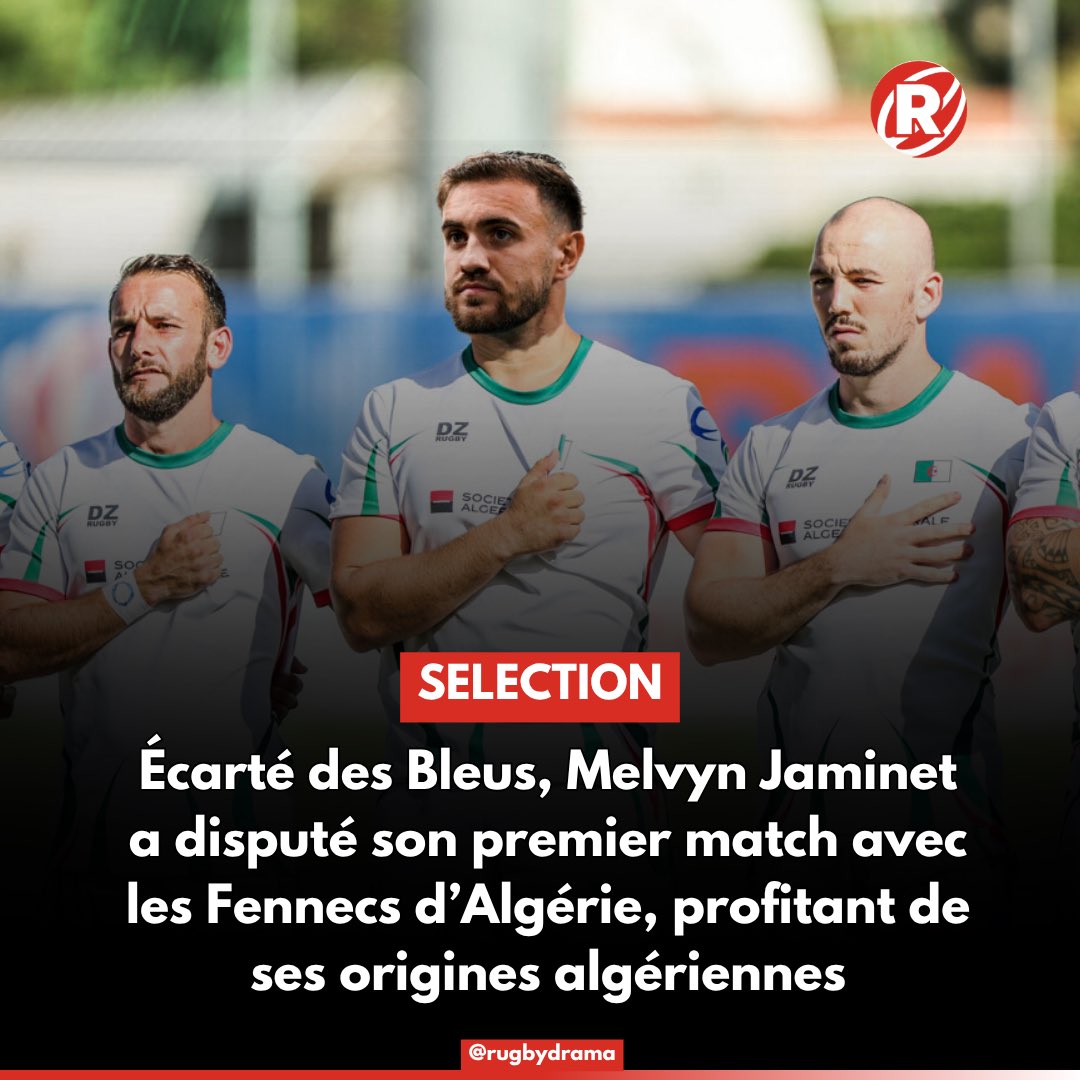 rugbydrama's tweet photo. SÉLECTION 🇩🇿🚨 : Non sélectionné avec les bleus pour la tournée d’automne, Melvyn Jaminet, lui qui a des origines algérienne, a joué son premier match avec les Fennec d’Algérie !

Source @rugbydrama https://t.co/AORhoEDwSA