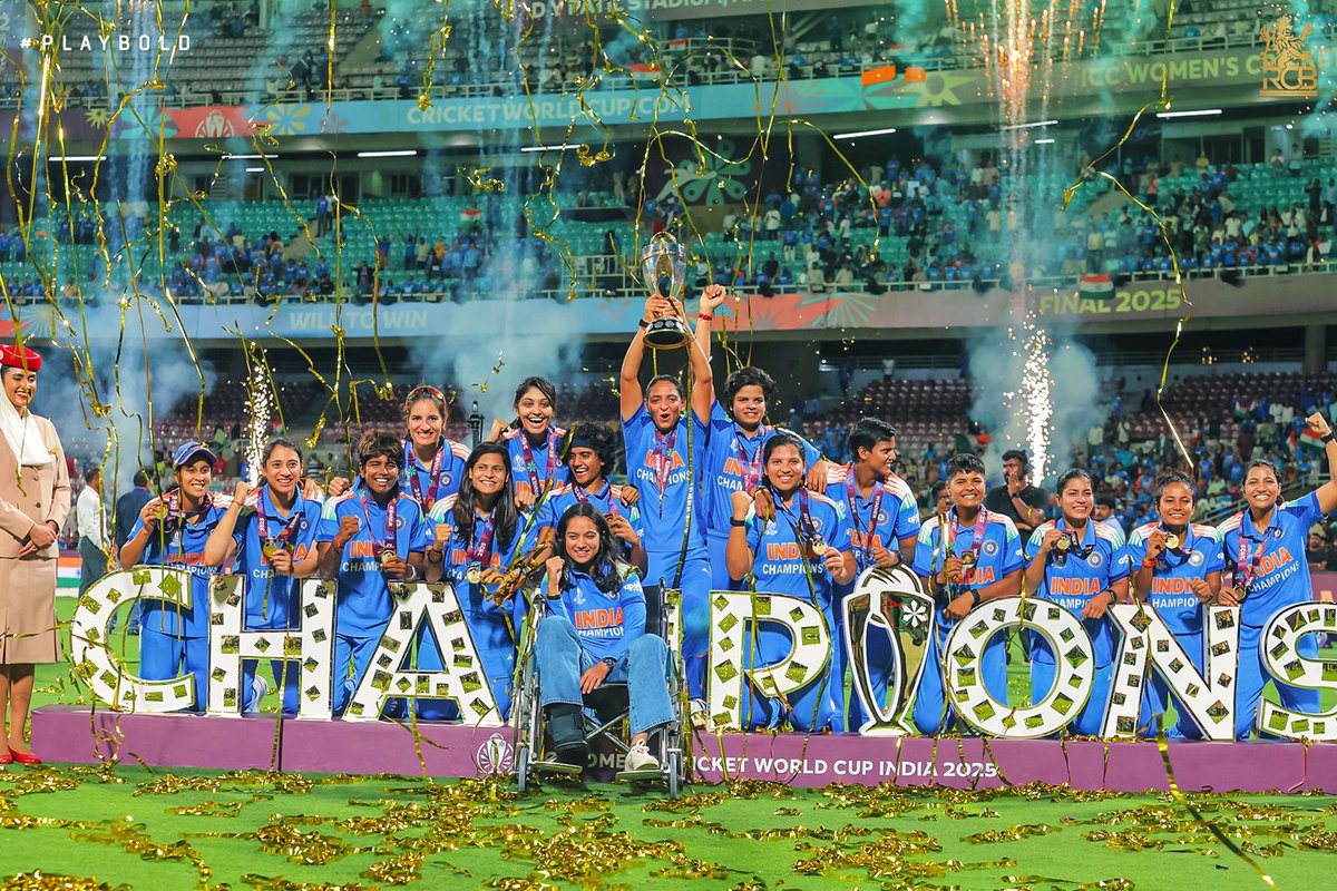 जरूरी नही रोशनी चरागों से ही हो,
बेटियां भी घर को रोशन करती है।💐
#IndianCricket #worldcup2025