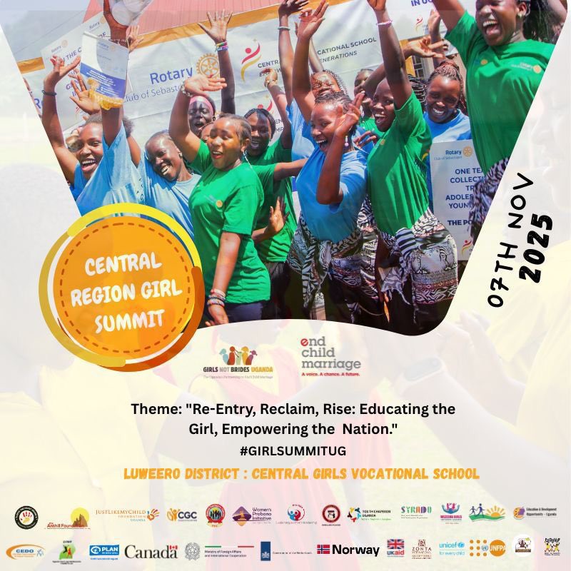 We urge everyone to support girls to achieve their ambitions from the family unit to the global level.

Girls can reshape the world, lead change and bring unique solutions to some problems humanity faces today.
#GirlSummitUg 
#EndChildMarriage