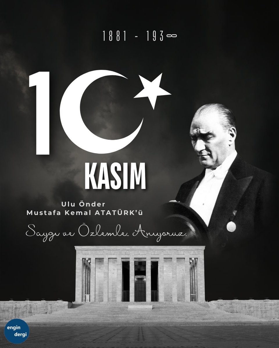 Ulu Önder Gazi Mustafa Kemal ATATÜRK'ü vefatının 87. yıl dönümünde saygı ve özlemle anıyoruz.
