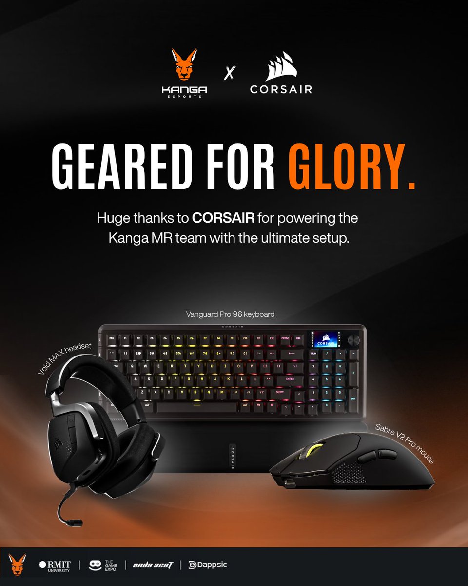 Big shoutout to <a href="/CORSAIRANZ/">CORSAIR ANZ</a> for the gear drop!

The Kanga Marvel Rivals team’s now stacked with the Vanguard Pro 96, Sabre V2 Pro, and Void MAX. 🦘

Players said the mouse feels so light, landing headshots almost feels automatic 😜⚡

Appreciate the power-up, CORSAIR! 💪