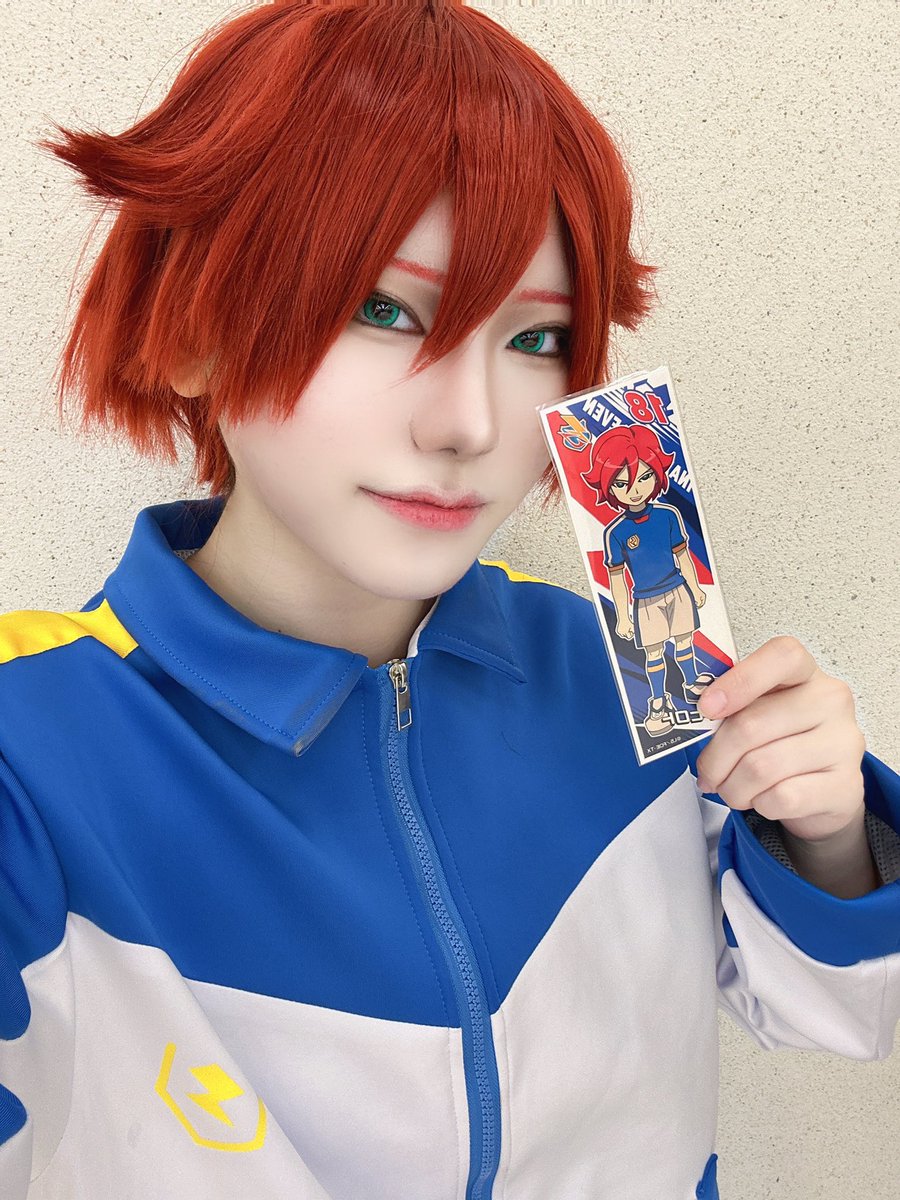 Hentai_1025's tweet image. ⚠︎︎Cosplay

青プお疲れ様でした🎶⚡️
イナジャパジャージの基山＆緑川でした🟥🟩
こちらは頂いたロンステ🎶🔥ありがとうございました❕👽